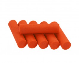 Foam Popper Cylinders, Orange, 10 mm